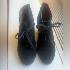 Black Suede Women's Ankle Boots